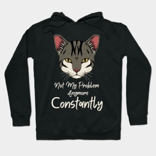 Not My Problem Anymore cat Hoodie